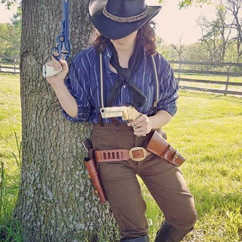 Women Electronic Accessories - Wild West Arthur Cosplay Leather Revolver