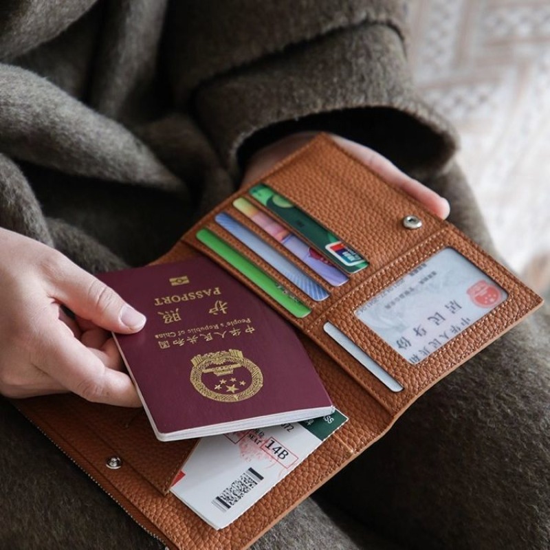 Leather Passport Holder Covers - Women'S Accessories Wallet のレビューと価格
