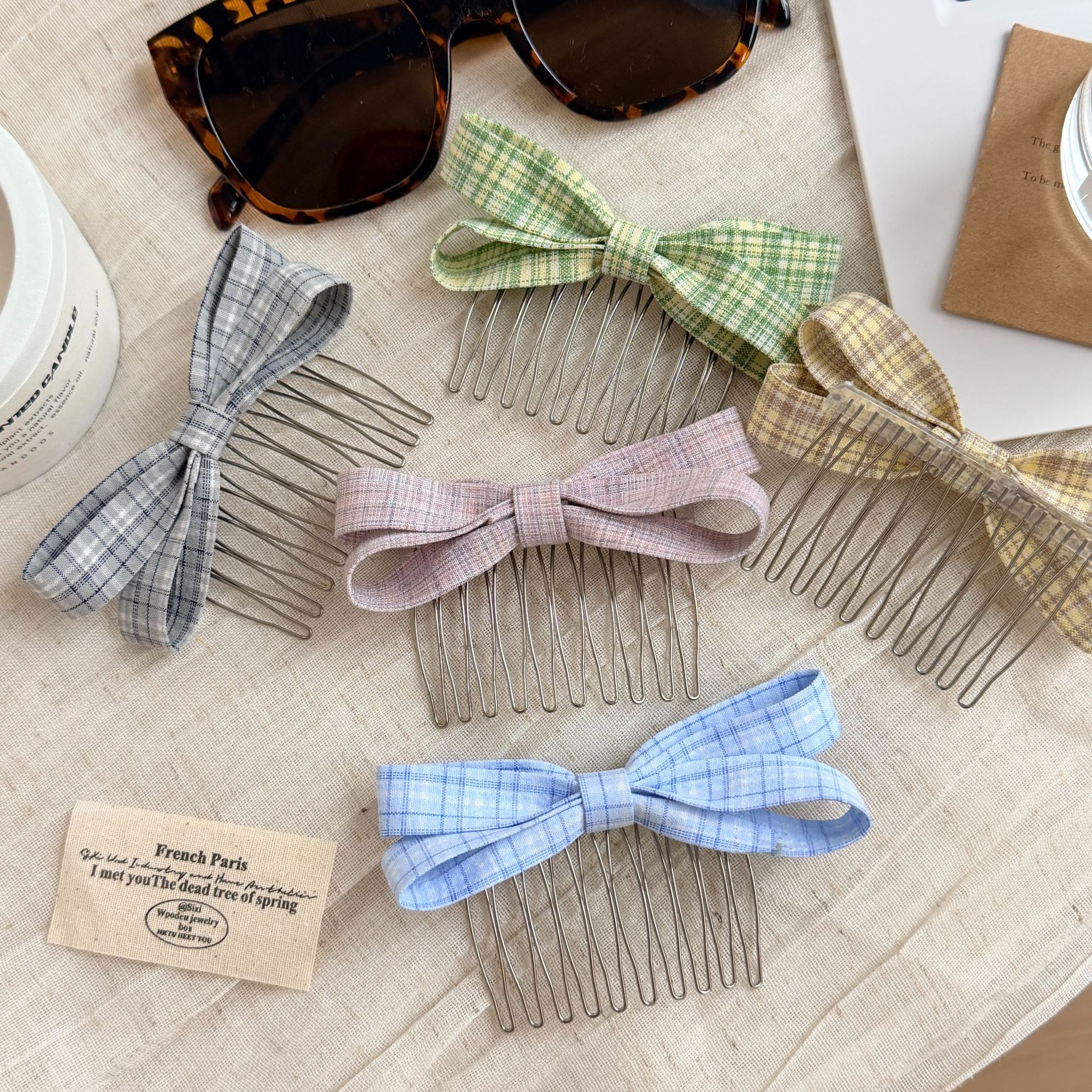 Simple Bow Hairpin For Women C - Women Accessories Aesthetic のレビューと価格