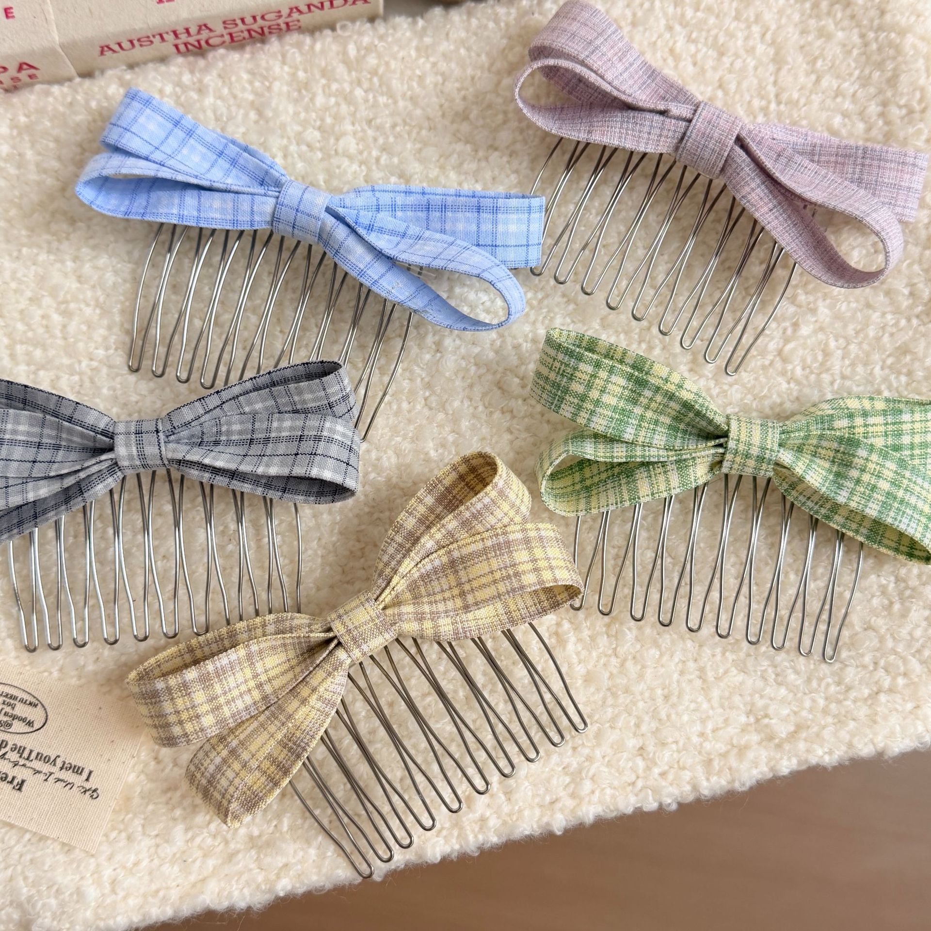 Simple Bow Hairpin For Women C - Women Accessories Aesthetic のレビューと価格