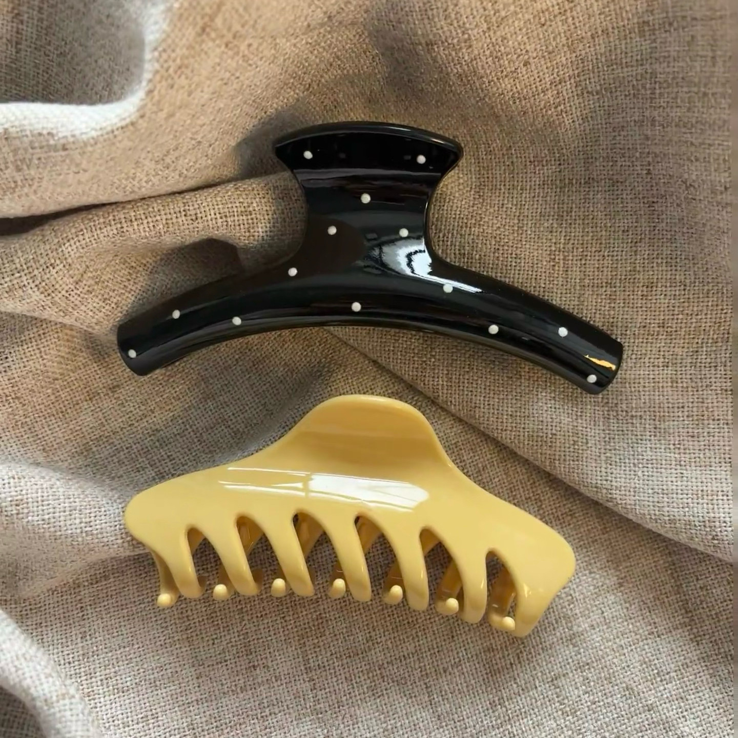 Korean style black polka dot h - Women'S Yellow Accessories のレビューと価格