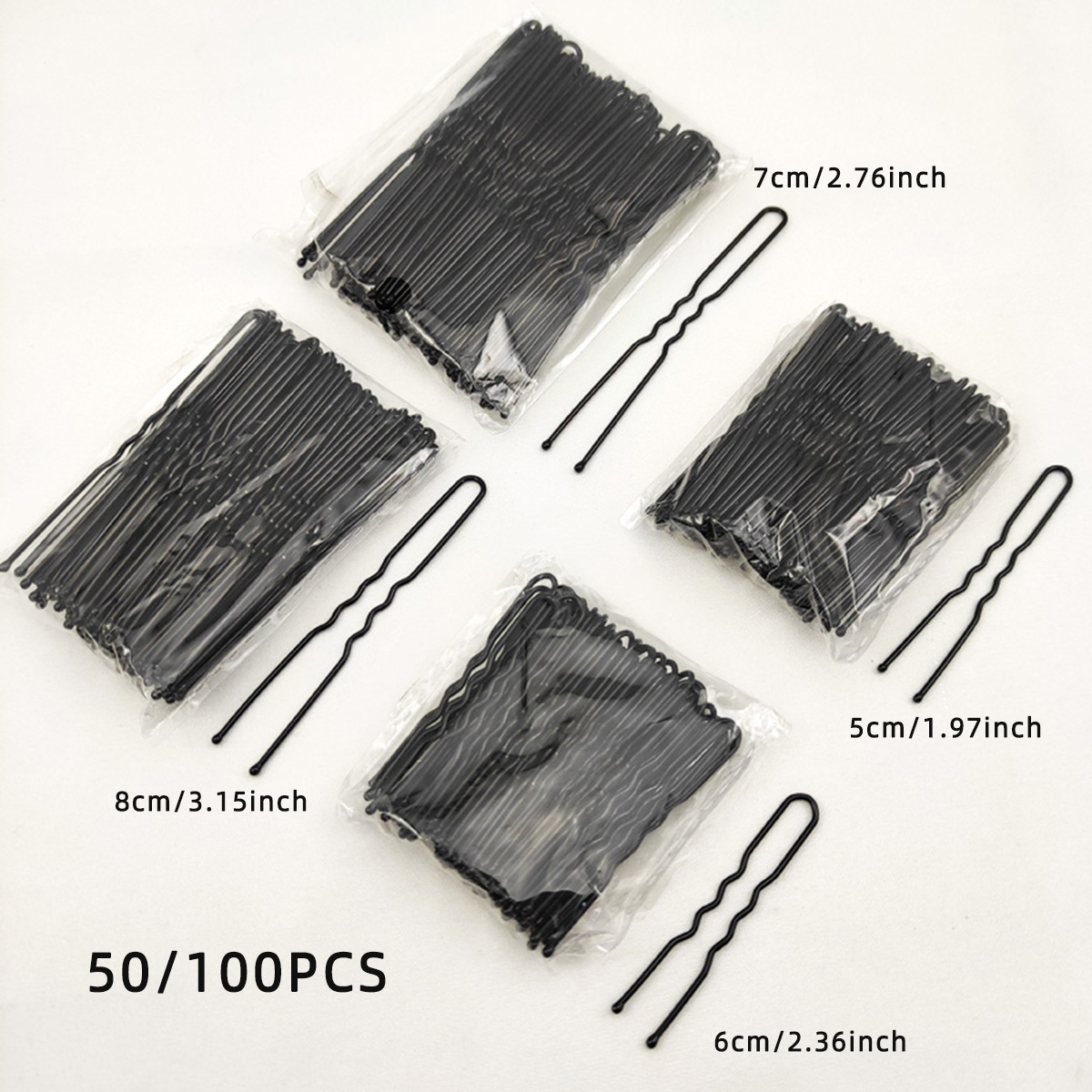 50/100 PCS Women 5/6/7/8 cm Ha - Women Accessories Aesthetic のレビューと価格