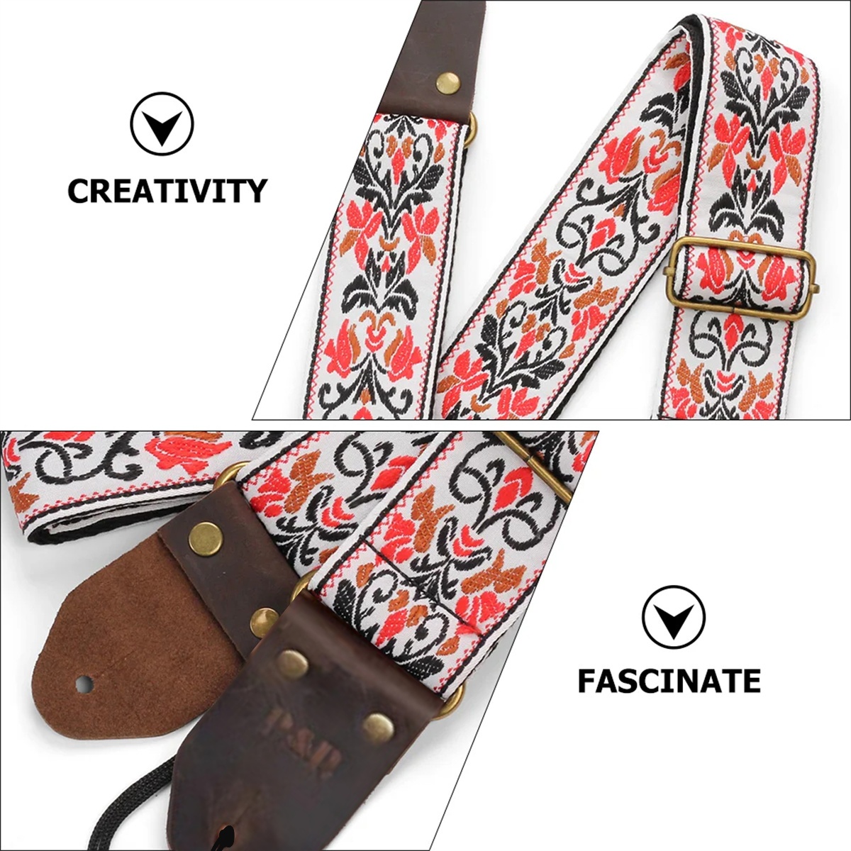 Miwayer Embroidered Guitar Str - Women Electronic Accessories のレビューと価格