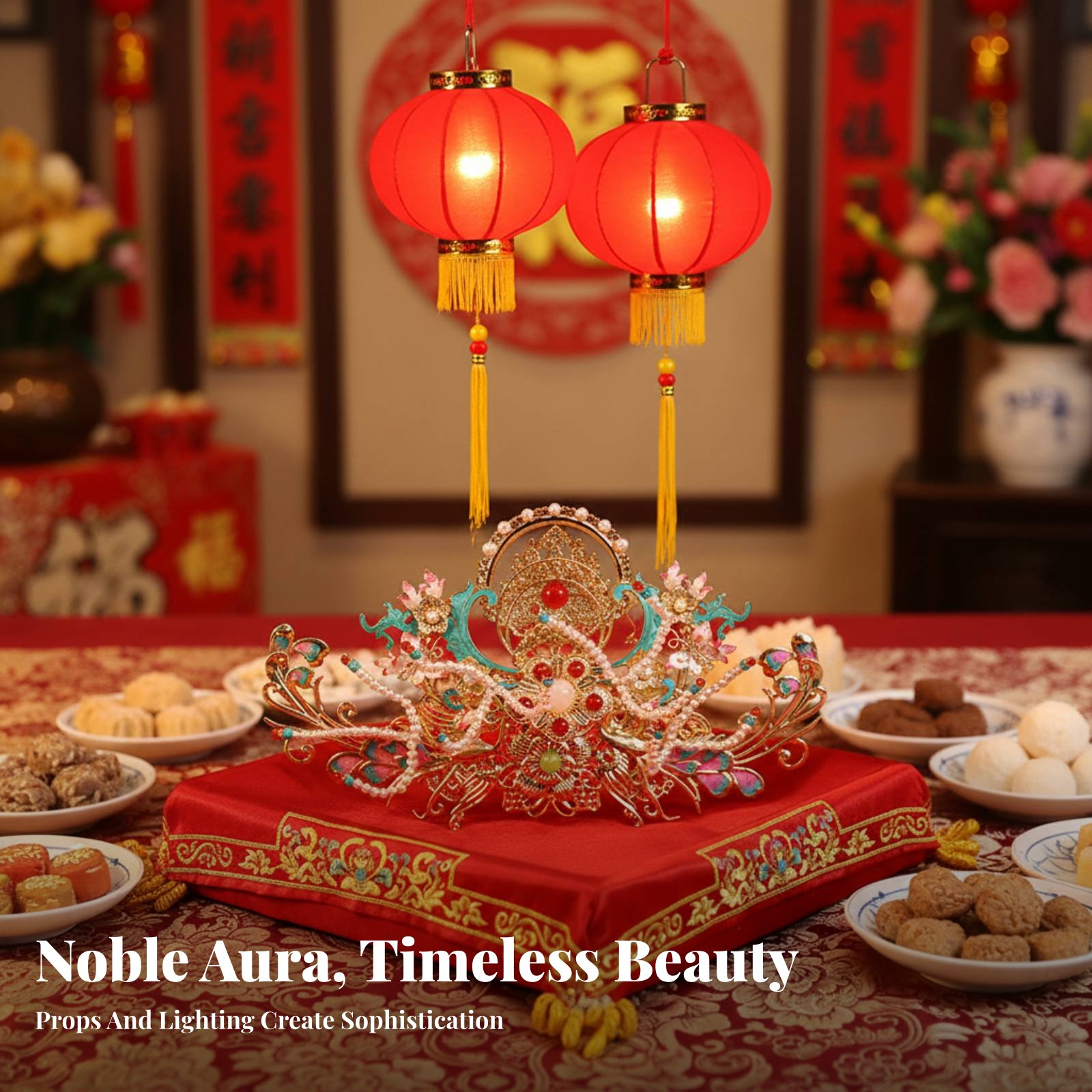Traditional Chinese Hair Crown - Women Accessories Aesthetic のレビューと価格