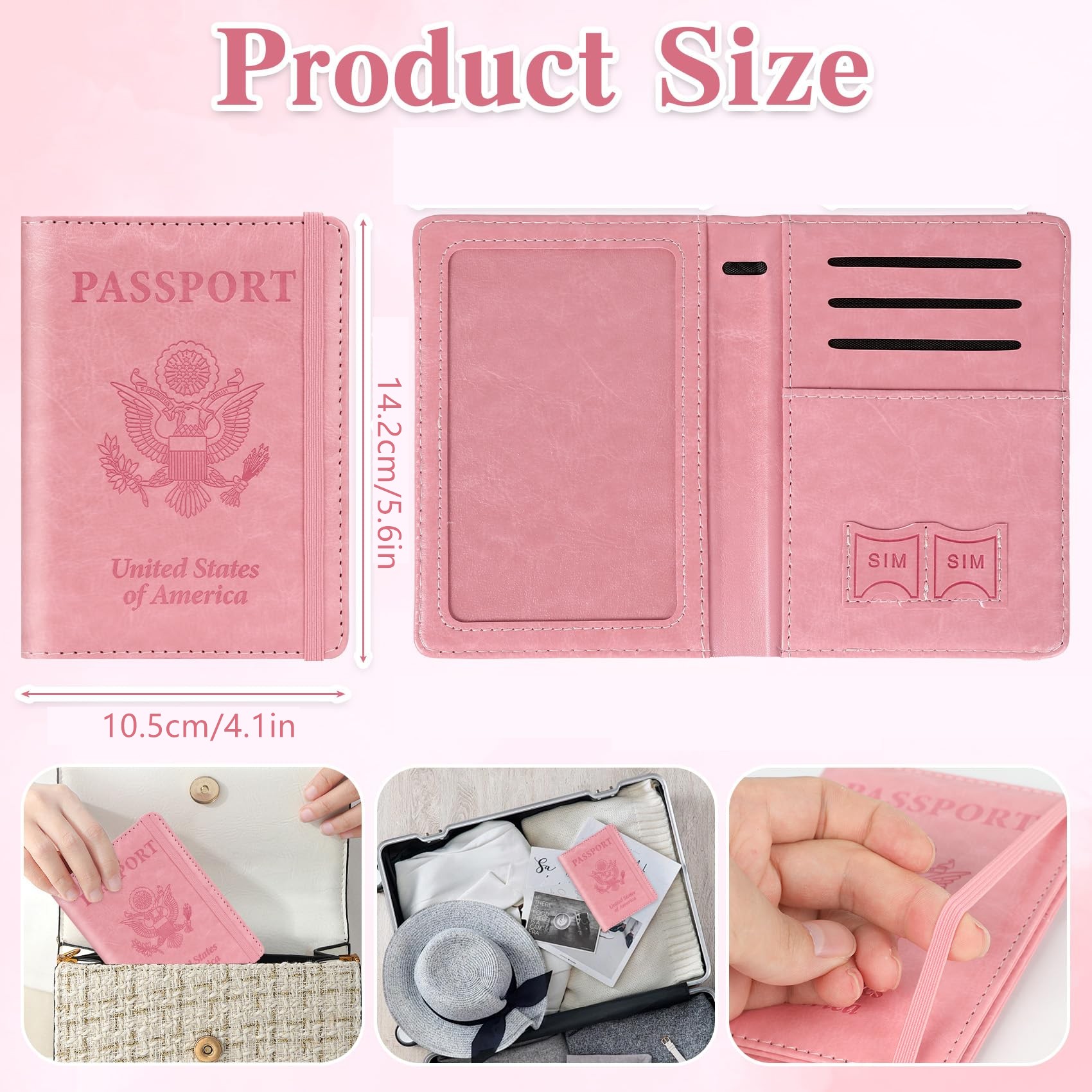 Passport Holder for Travel, Rf - Women'S Accessories Wallet のレビューと価格