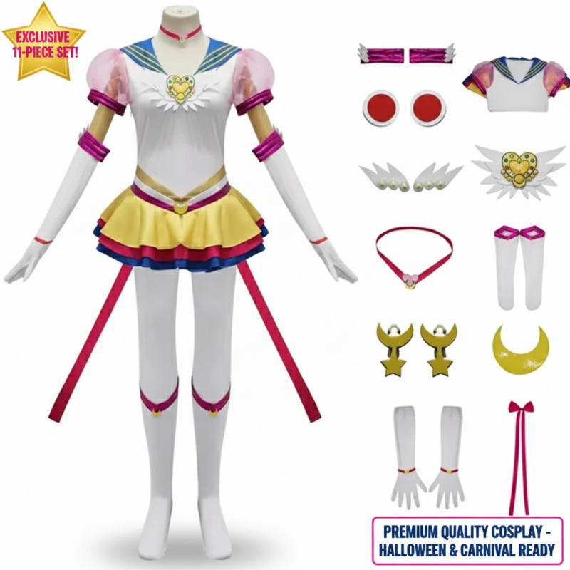 ☆SunlCos 11PCS Anime Tsukino U - Women'S Yellow Accessories のレビューと価格