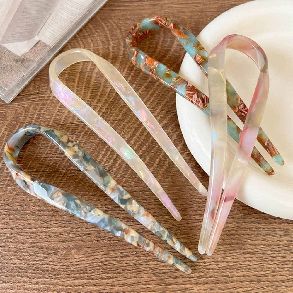 Retro U-shaped hairclip for wo - Women Accessories Aesthetic のレビューと価格