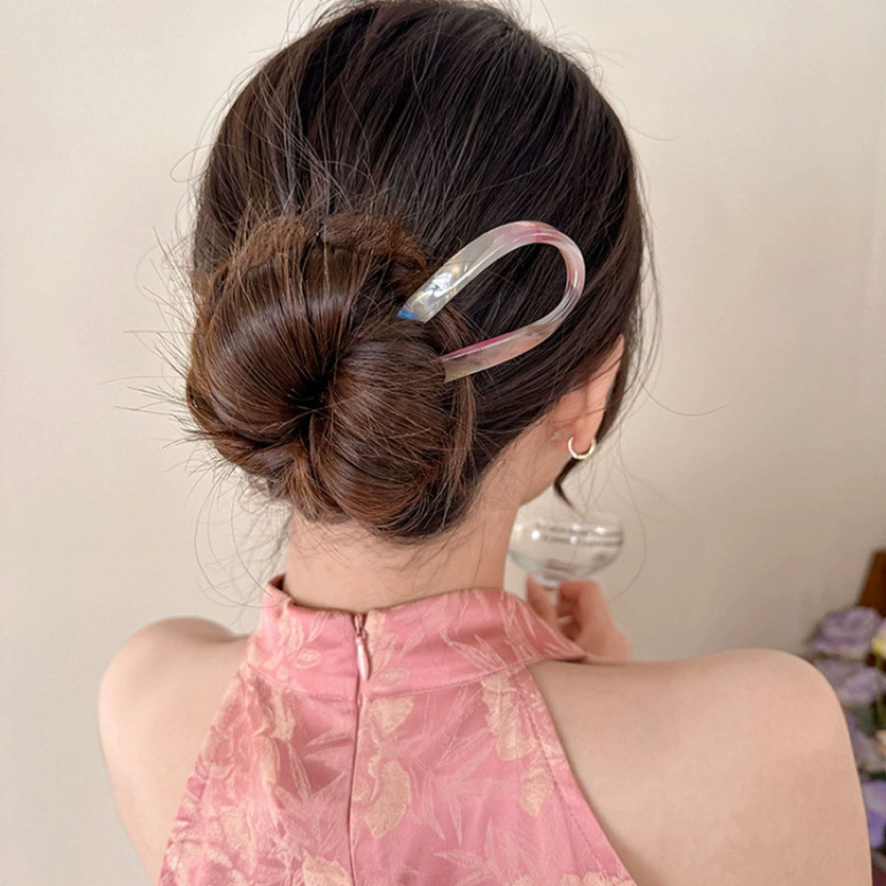 Retro U-shaped hairclip for wo - Women Accessories Aesthetic のレビューと価格