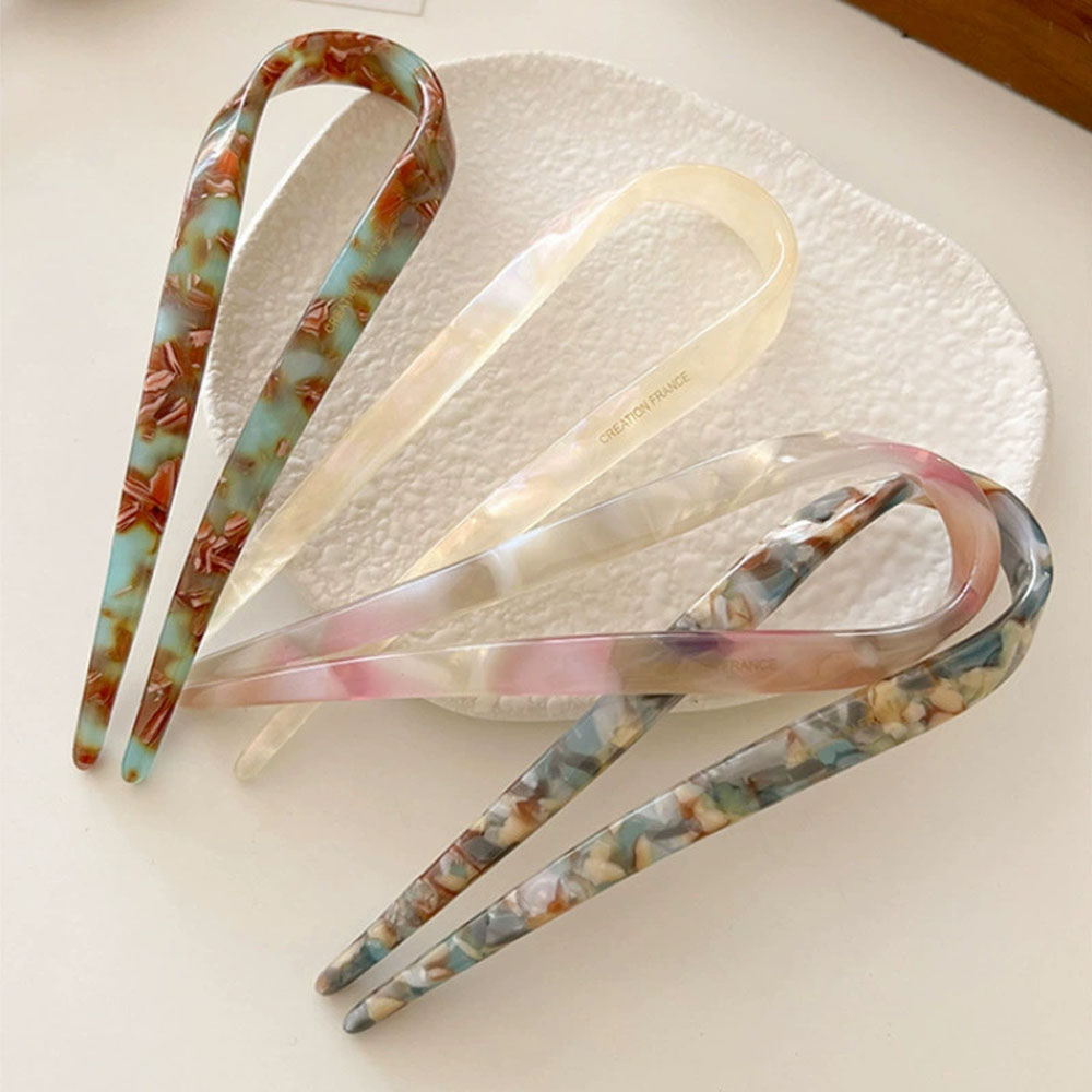 Retro U-shaped hairclip for wo - Women Accessories Aesthetic のレビューと価格