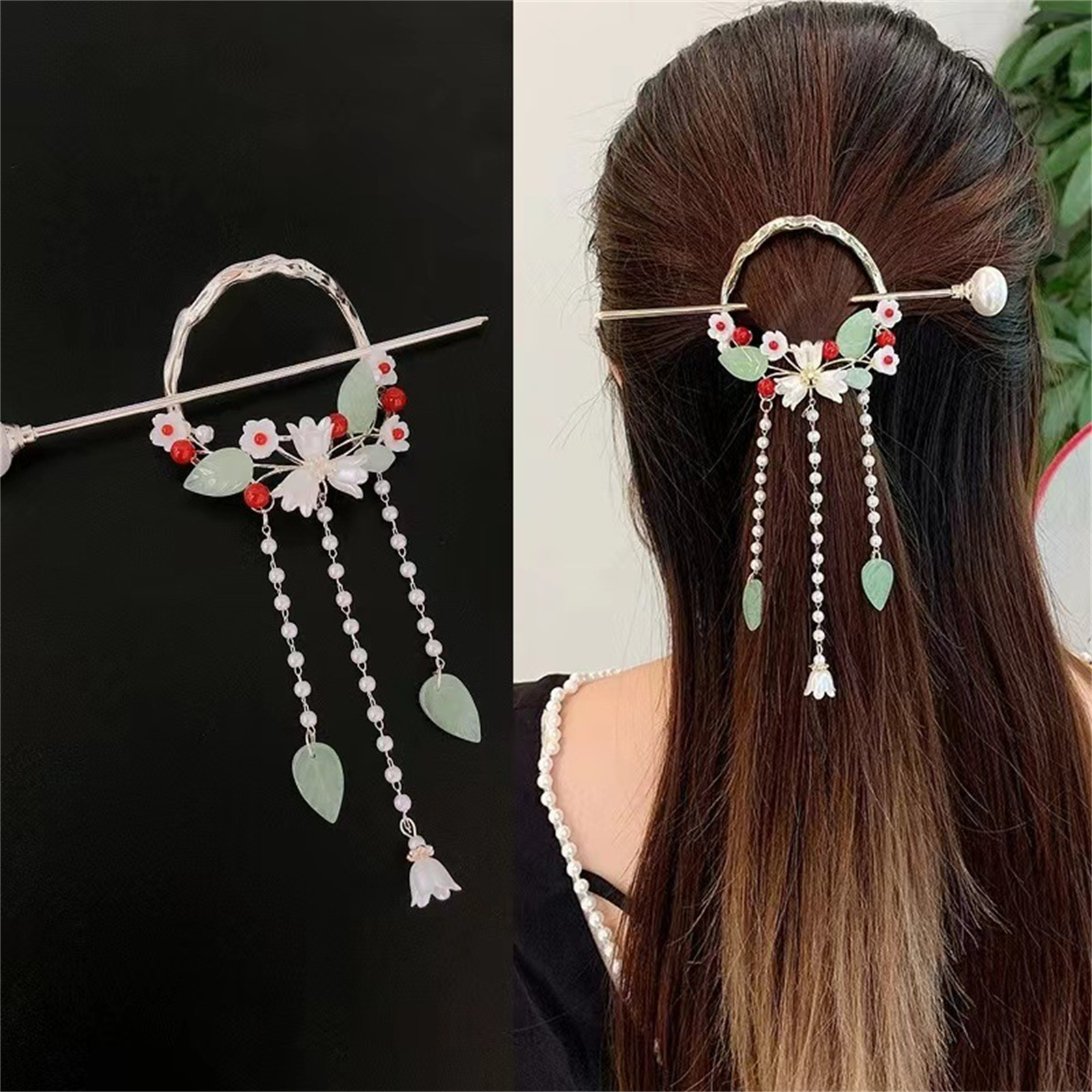 Ethnic Style Hairpin For Women - Women Accessories Aesthetic のレビューと価格