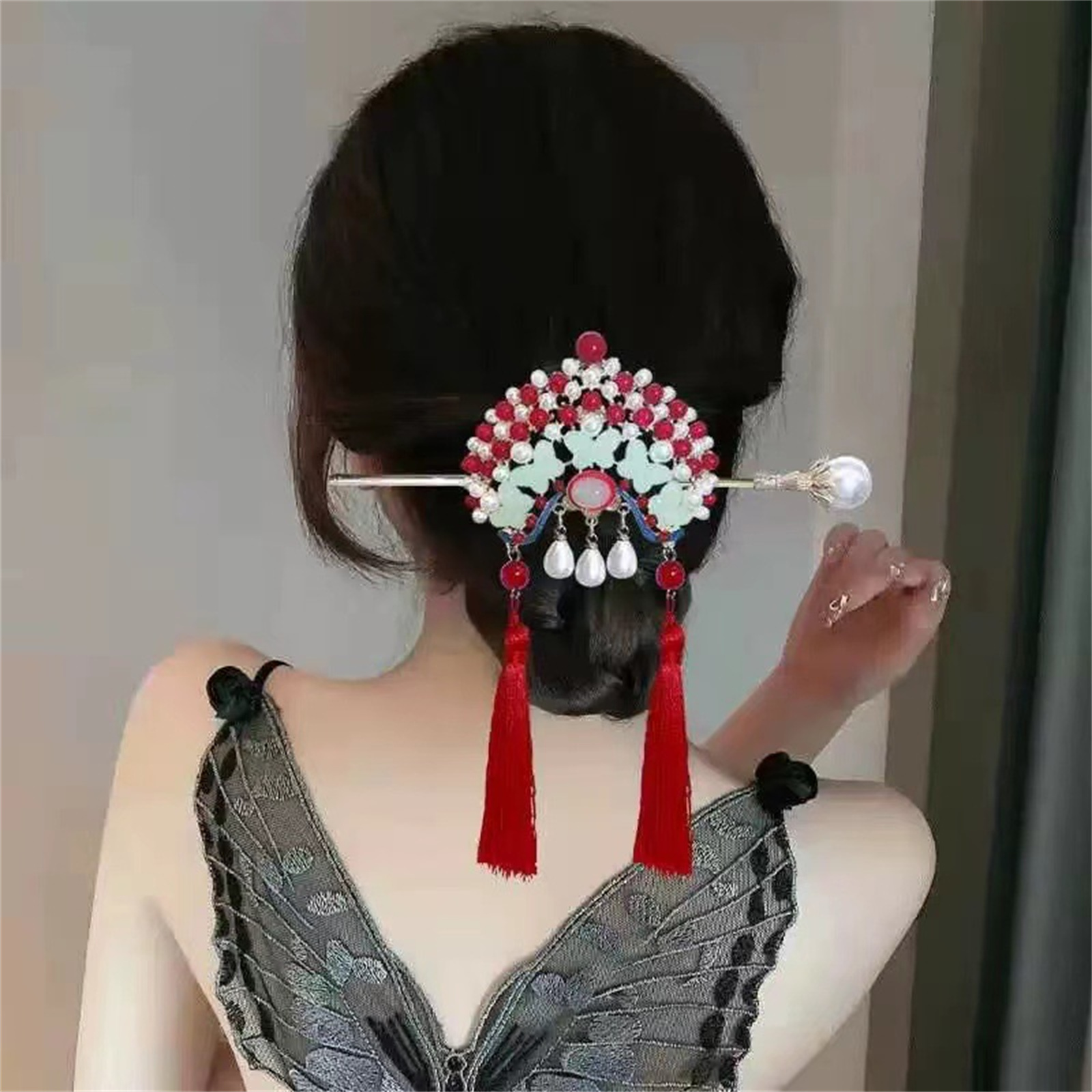 Ethnic Style Hairpin For Women - Women Accessories Aesthetic のレビューと価格