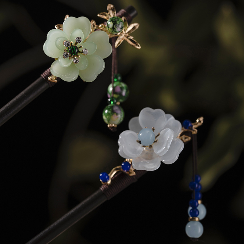 1Pc Wooden Hairpin Headdress f - Women Accessories Aesthetic のレビューと価格
