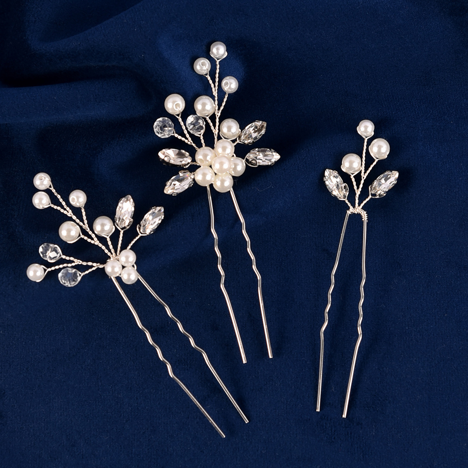 3pcs Bride Hairpin Trendy Hair - Women Accessories Aesthetic のレビューと価格