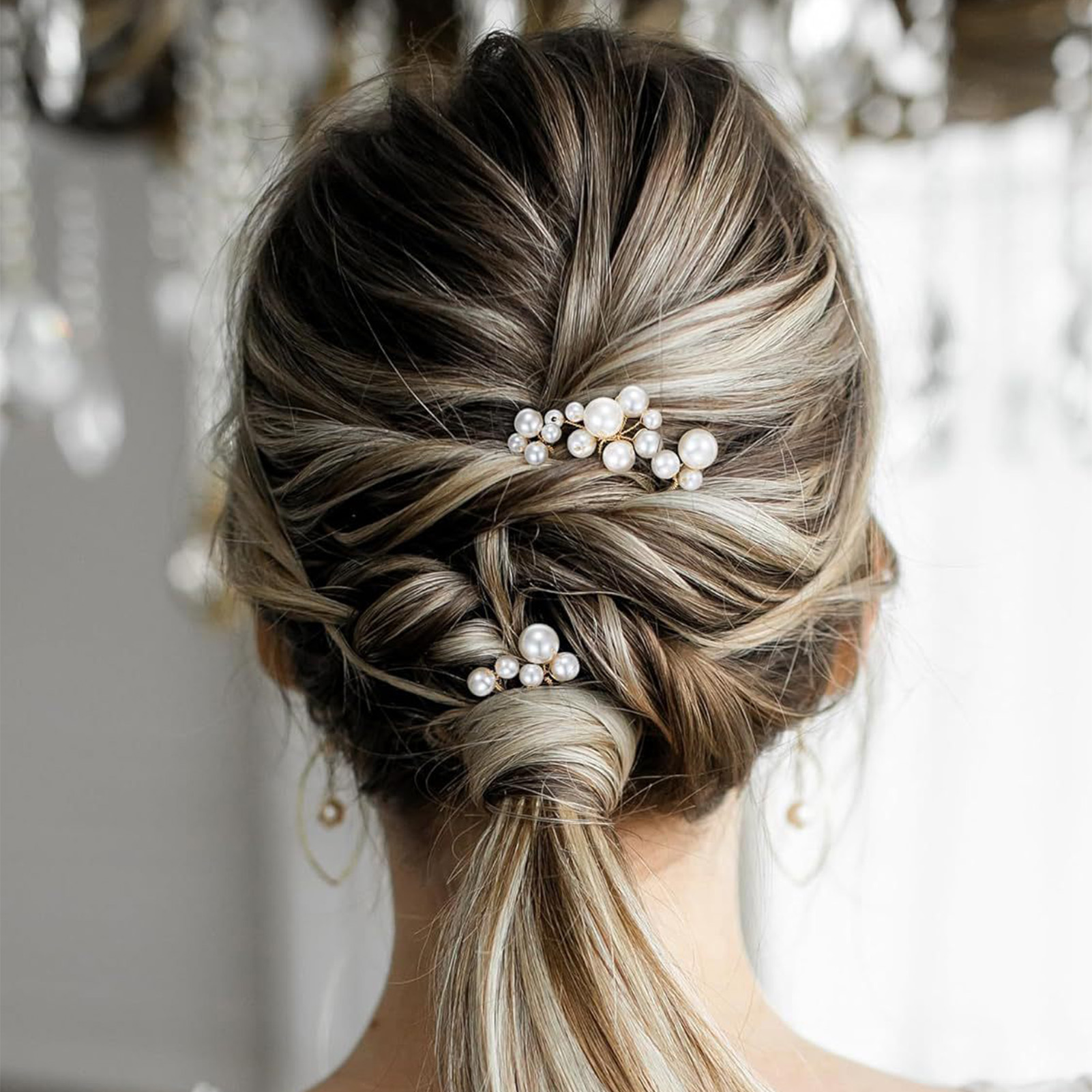 3pcs Bride Hairpin Trendy Hair - Women Accessories Aesthetic のレビューと価格