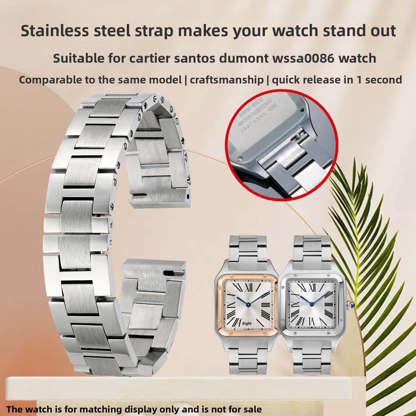 17.5mm Quick-Release Steel Wat - Women'S Accessories Cartier のレビューと価格