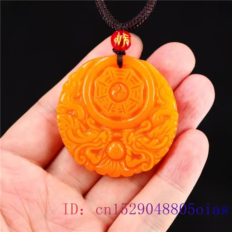 Yellow Jade Dragon Pendant Gif - Women'S Yellow Accessories のレビューと価格