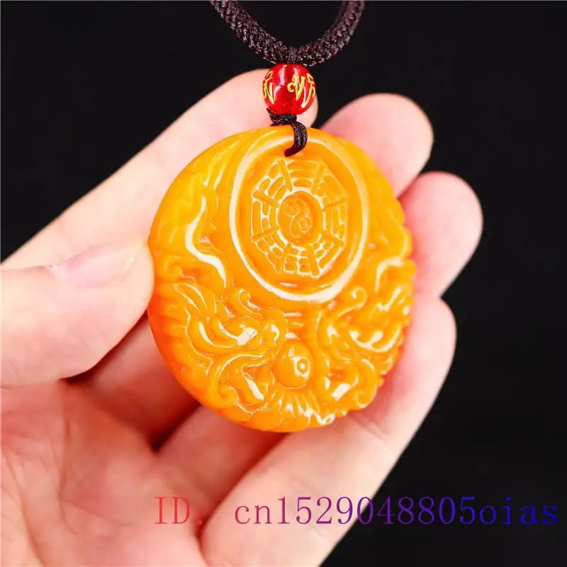 Yellow Jade Dragon Pendant Gif - Women'S Yellow Accessories のレビューと価格
