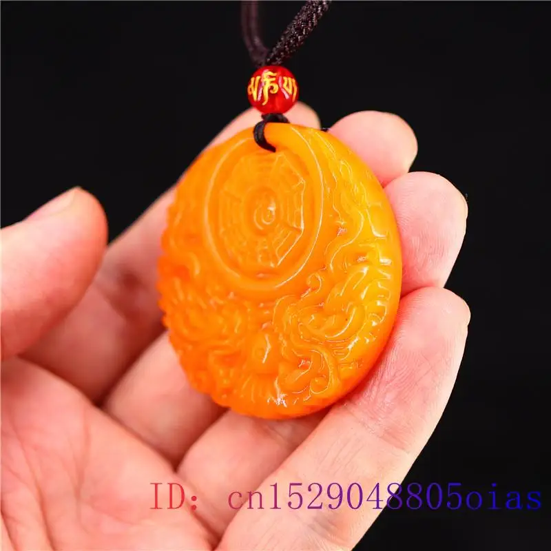 Yellow Jade Dragon Pendant Gif - Women'S Yellow Accessories のレビューと価格