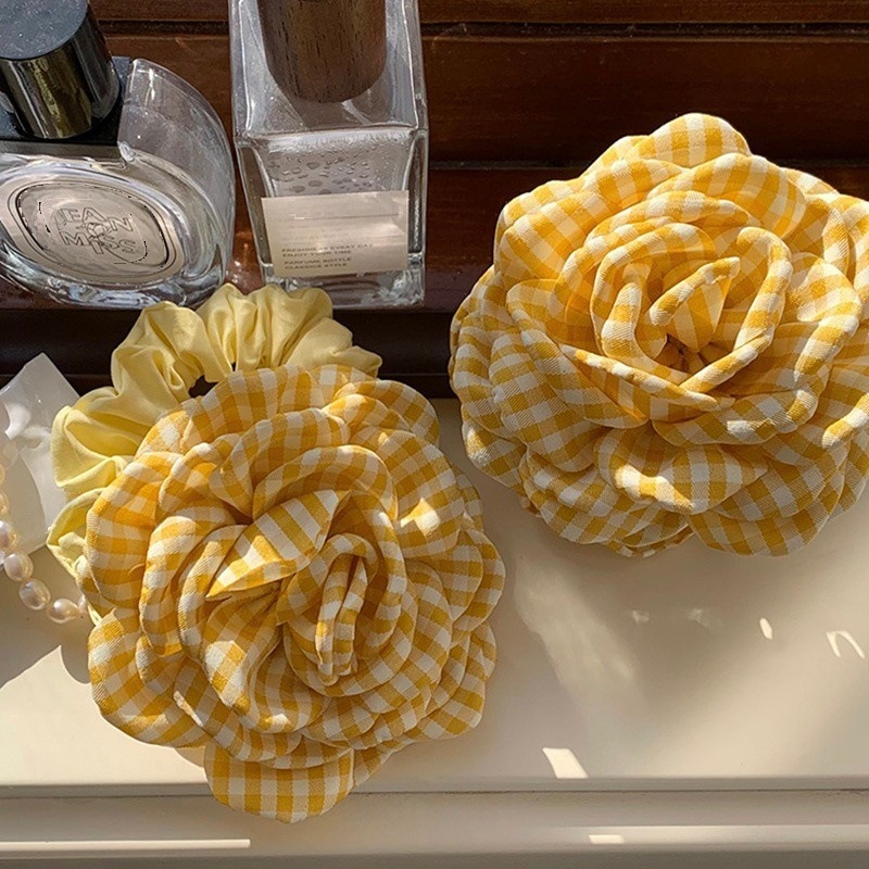 Women's Hair Claw Clip Checker - Women'S Yellow Accessories のレビューと価格