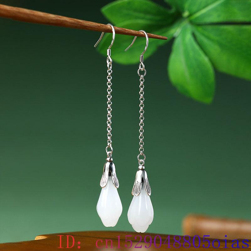 White Real Jade Flower Earring - Women'S Yellow Accessories のレビューと価格