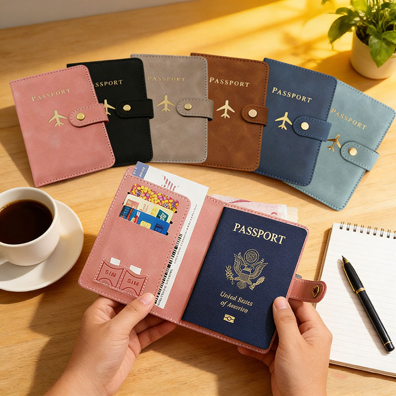 Leather Passport Holder Covers - Women'S Accessories Wallet のレビューと価格