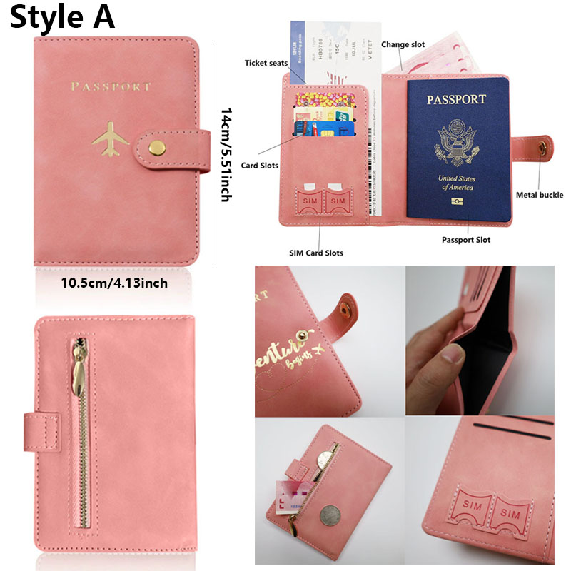 Leather Passport Holder Covers - Women'S Accessories Wallet のレビューと価格