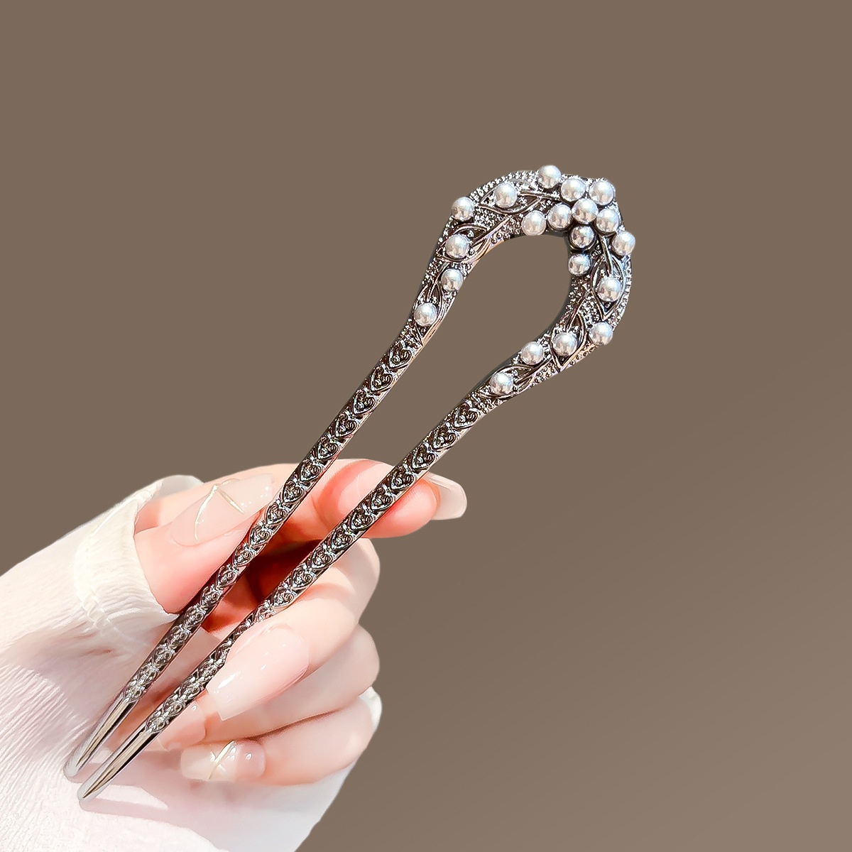 New Pearl U Shaped Hairpin For - Women Accessories Aesthetic のレビューと価格