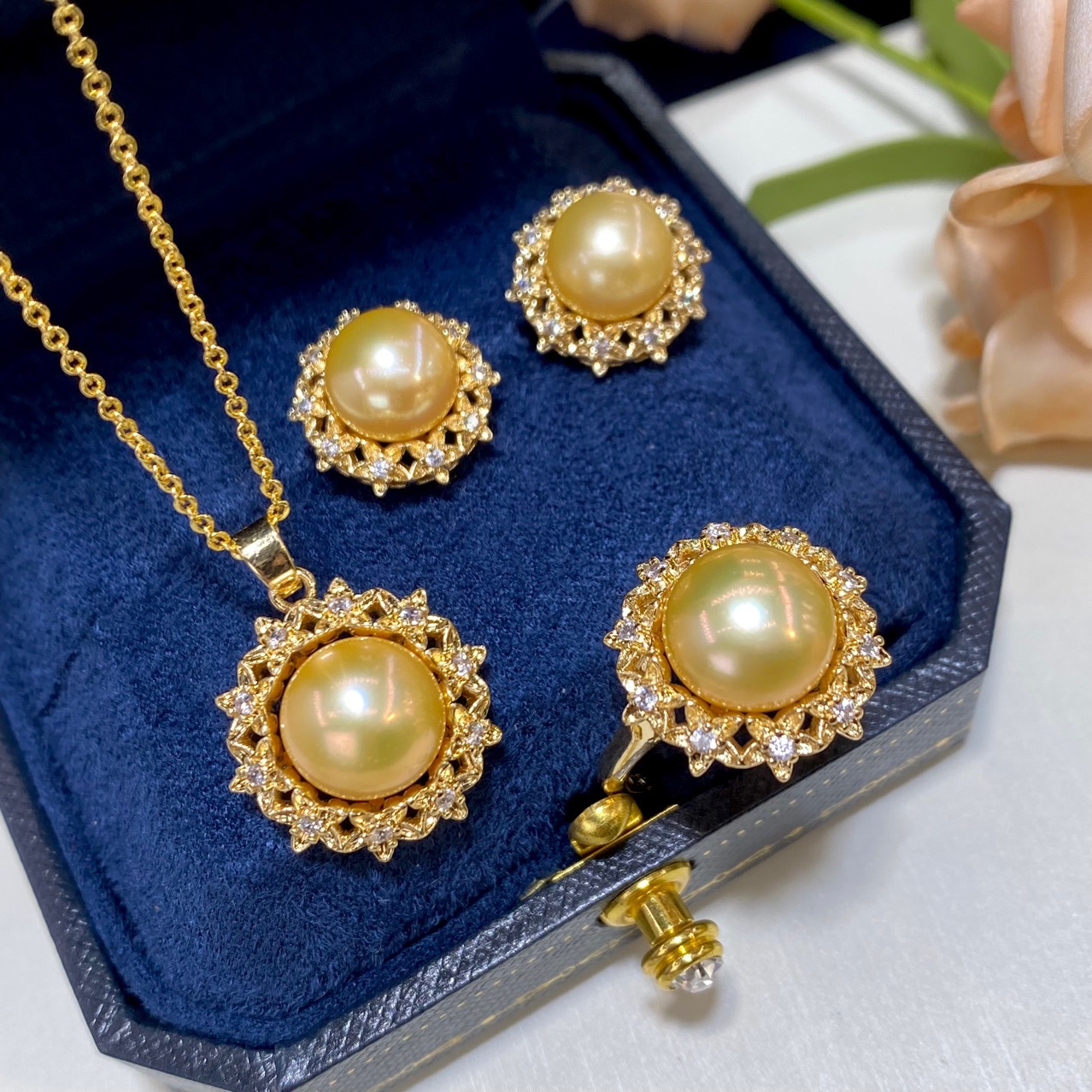 one Set freshwater pearl yello - Women'S Yellow Accessories のレビューと価格