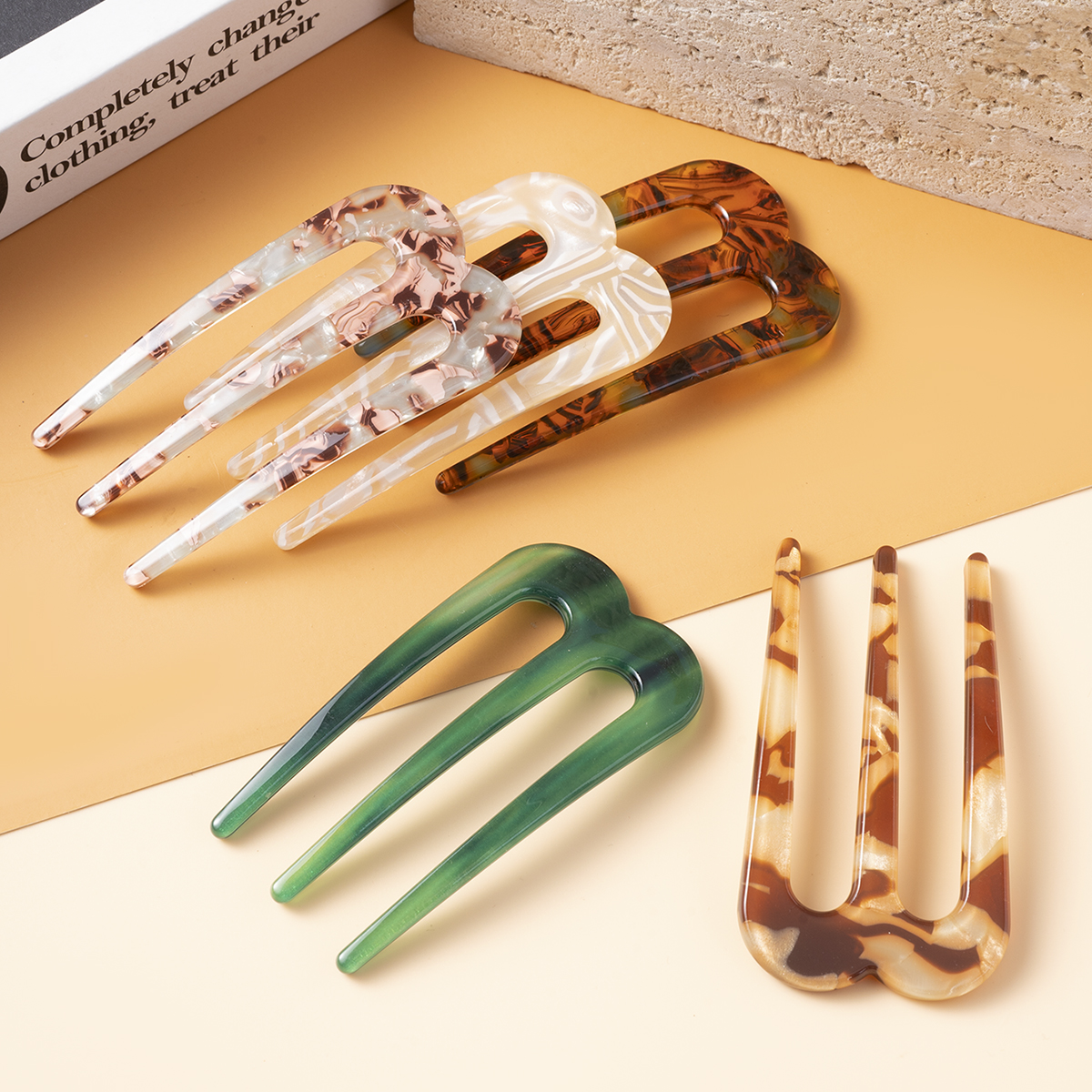 Acetic Acid Hair Forks Three T - Women Accessories Aesthetic のレビューと価格