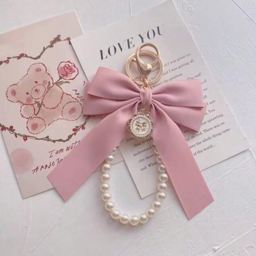 Gorgeous matte bow keychain wi - Women'S Accessories Wallet のレビューと価格