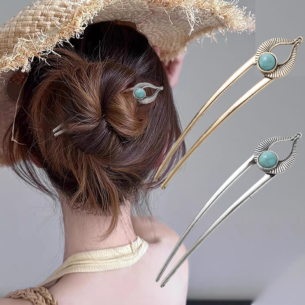 Egypt Turquoise U Shape Hair F - Women Accessories Aesthetic のレビューと価格