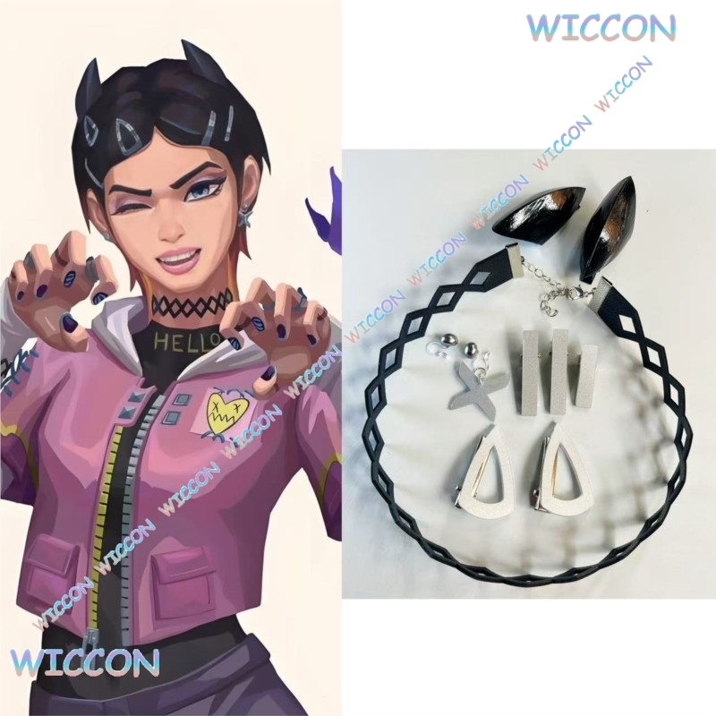 Valorant Clove  Clip Collar Bu - Women Accessories Aesthetic のレビューと価格