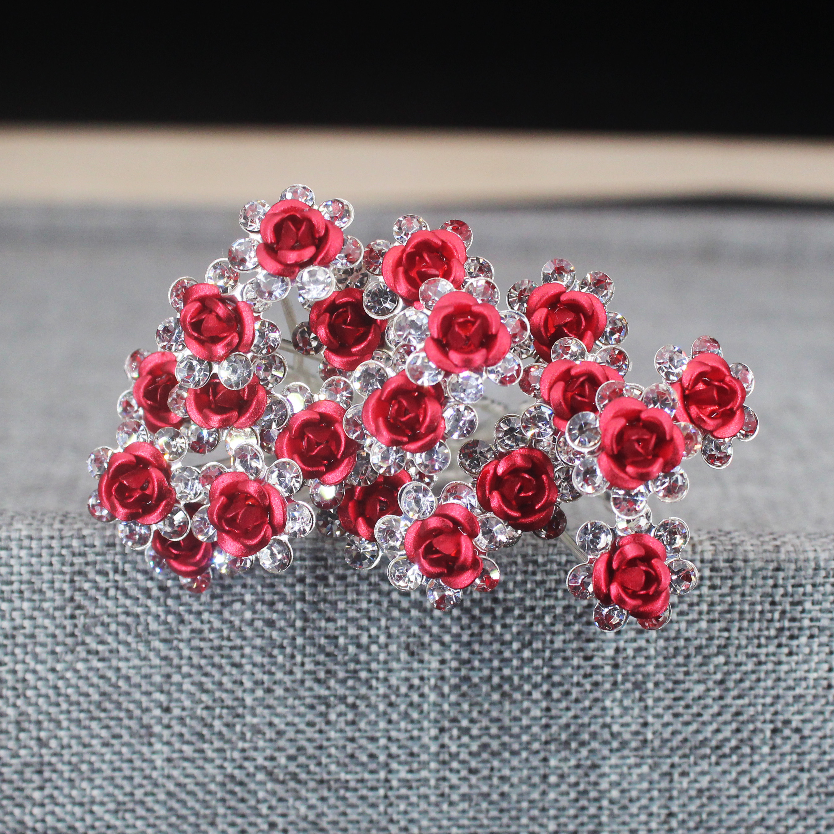 20PCS Rose Flower Rhinestone H - Women Accessories Aesthetic のレビューと価格