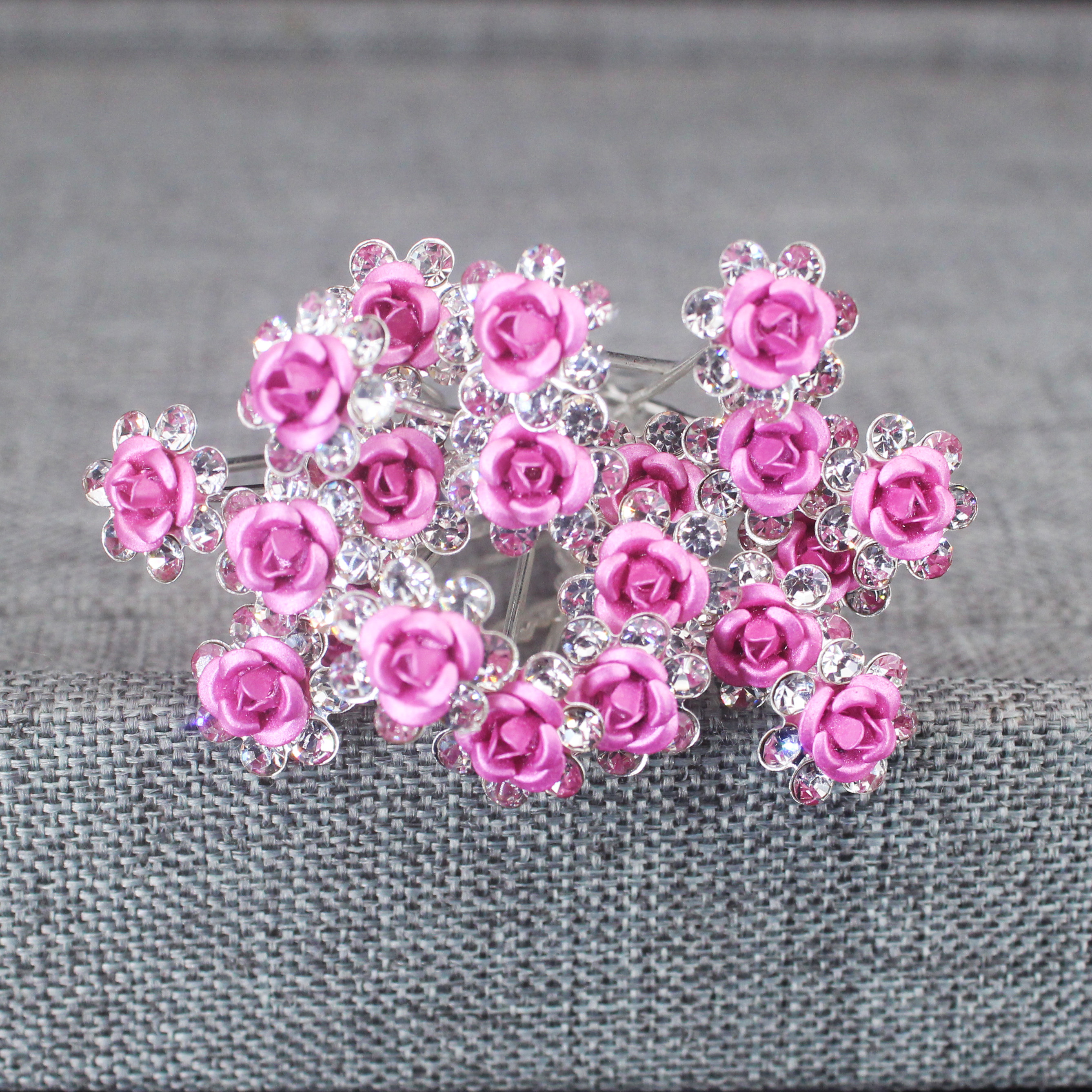 20PCS Rose Flower Rhinestone H - Women Accessories Aesthetic のレビューと価格